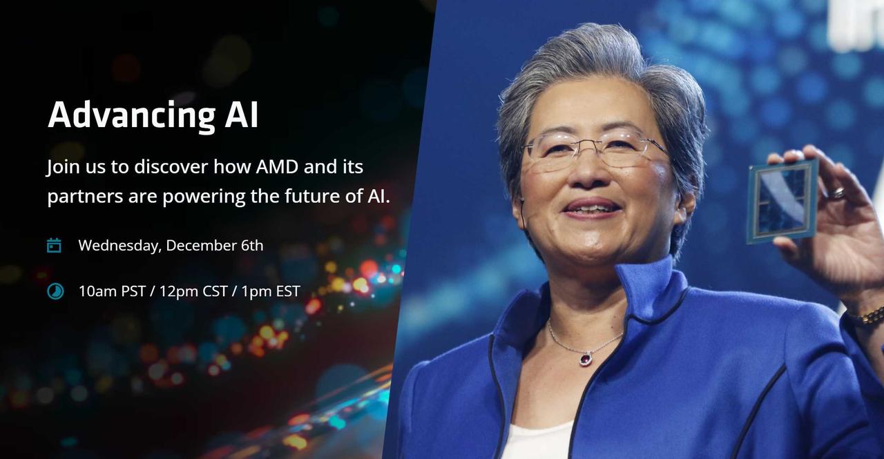 【AMD官宣Advancing AI发布会】日前，AMD官方宣布，将于北京时间2