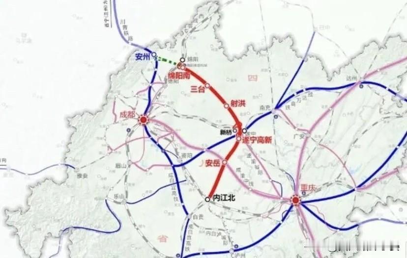 年内有望开工！绵遂内高铁遂宁至内江段迎来新进展

四川又一条关键高铁离开工更近一