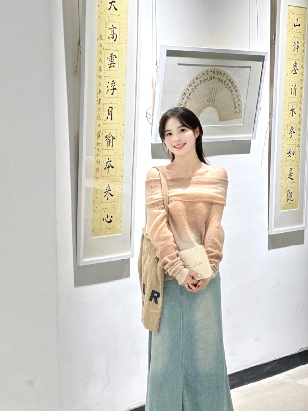 方圆脸发型 半扎发太温柔啦