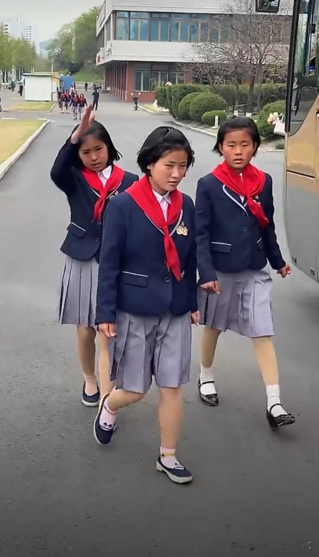 朝鲜戴红领巾的学生（朝鲜少年团）