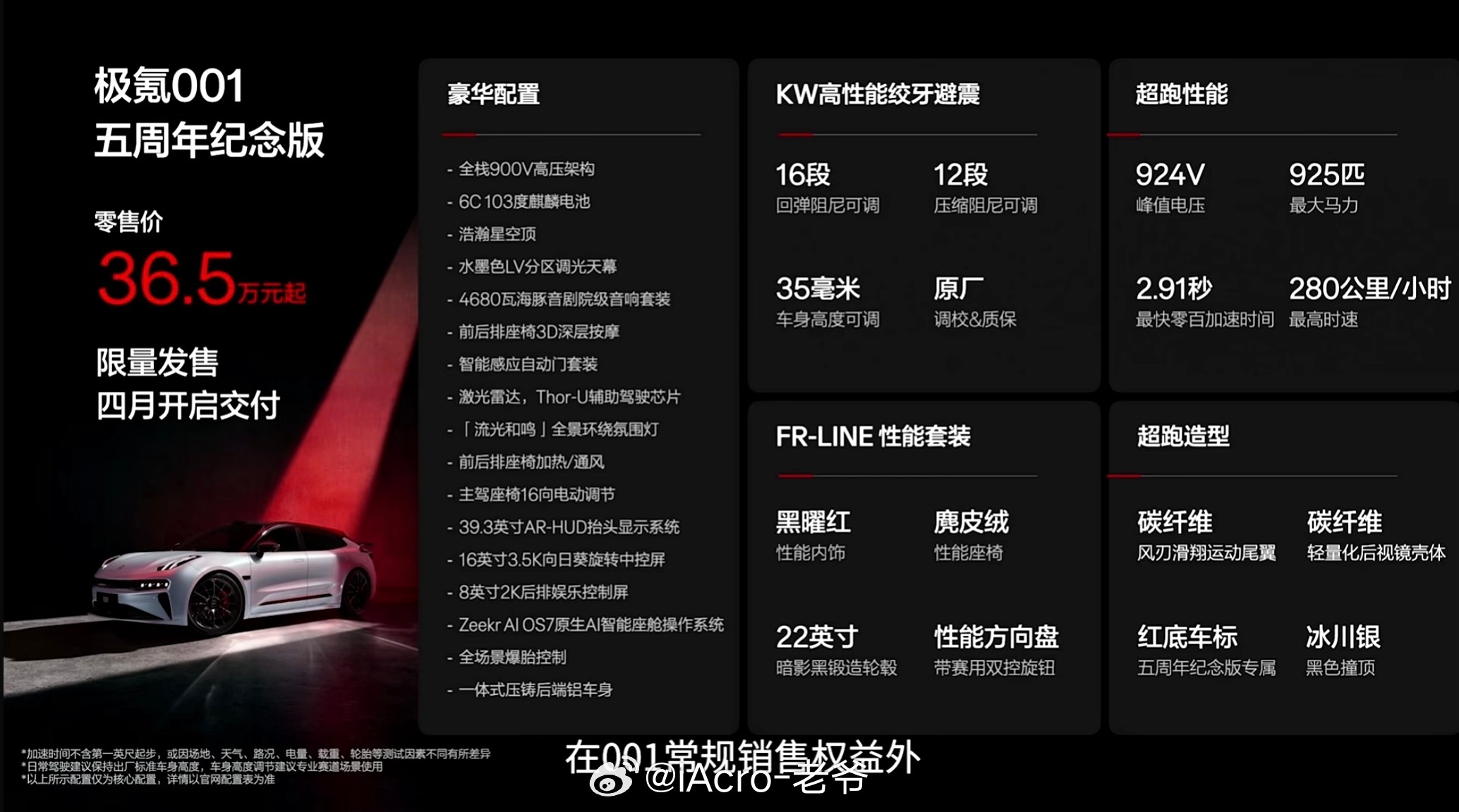 极氪001五周年纪念版给的够多的极氪001