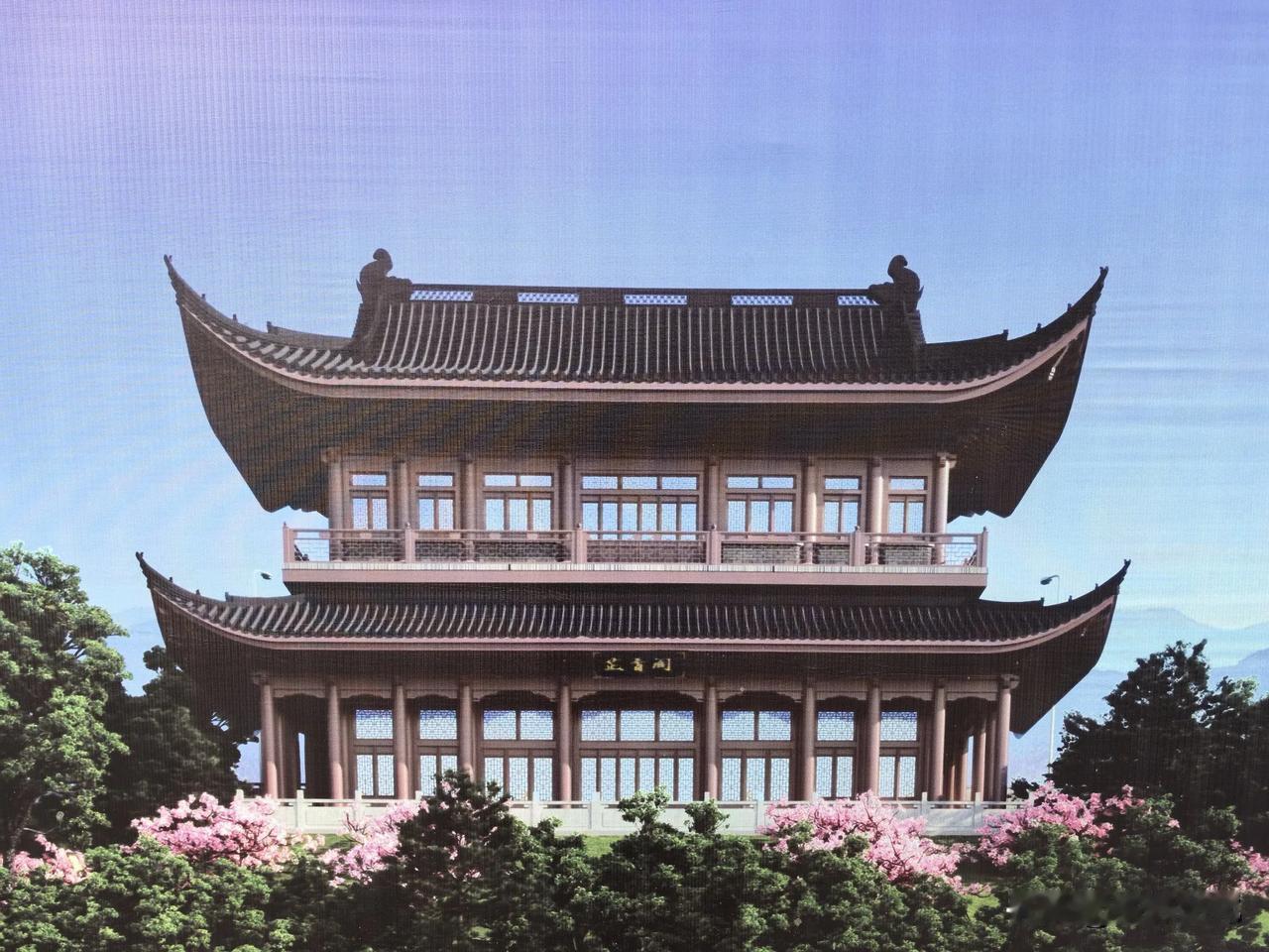 怀化城区新文旅地标一芷香阁，正在加紧建设中，是不是与黔城著名的芙蓉楼有点像？