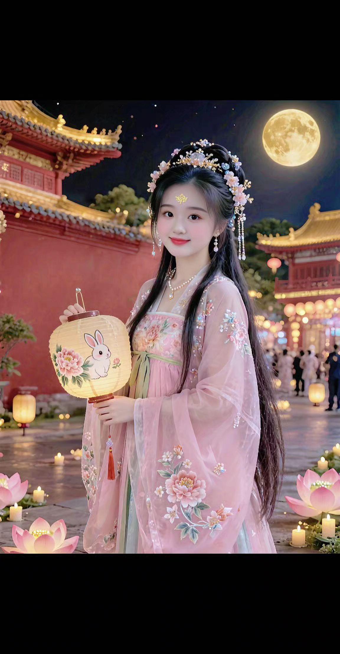 汉服小姐 古风 谁拍谁美的特效