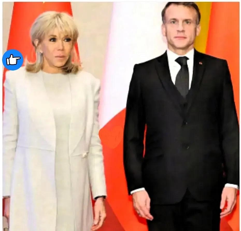 马克龙携72岁娇妻访华，这波“姐弟恋”属实硬核！

72岁的布丽吉特气场全开，完