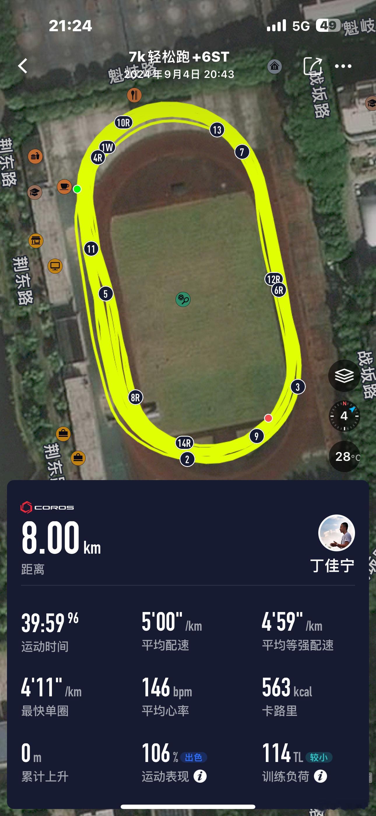 爱我的六星私教[doge][doge][doge]#夜跑打卡##太原马拉松#  