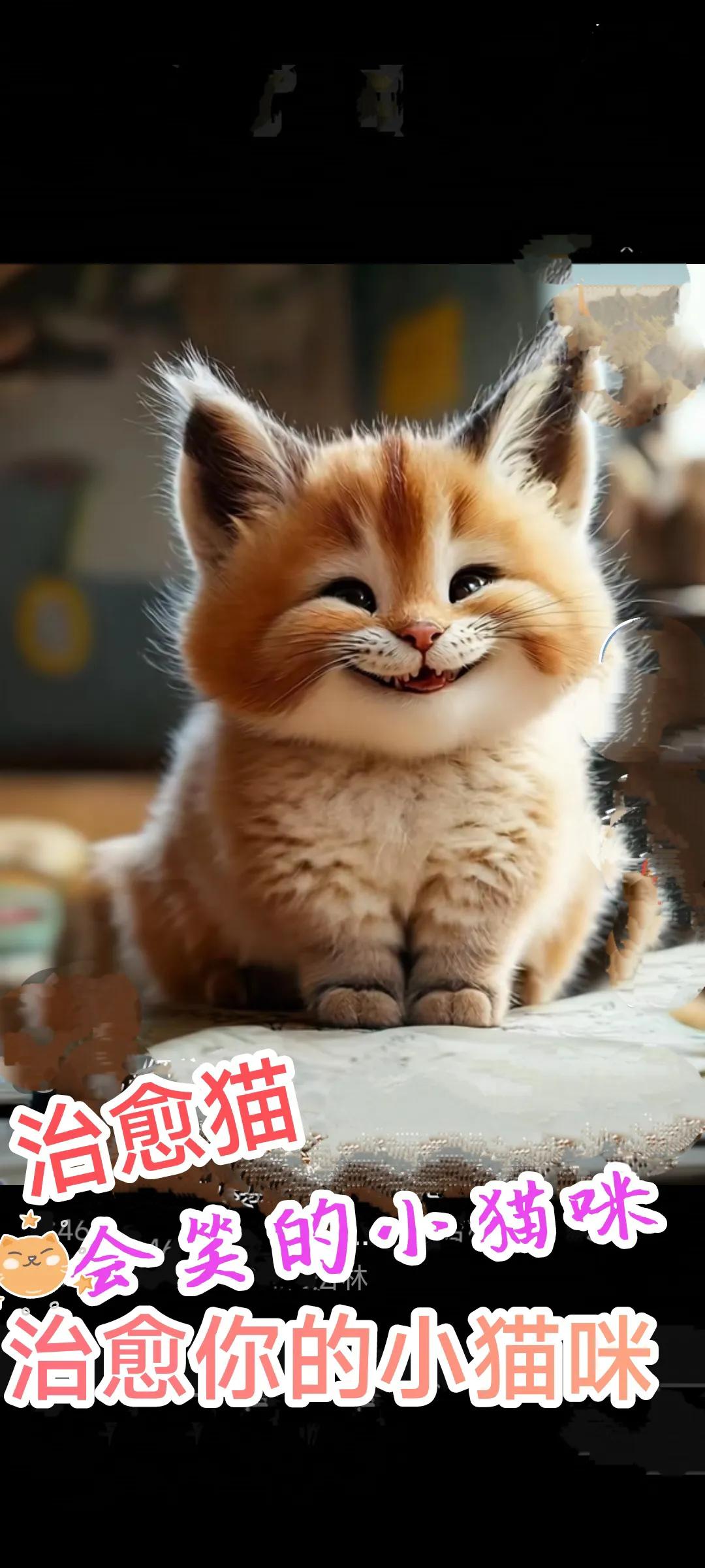 猫真笑了！
