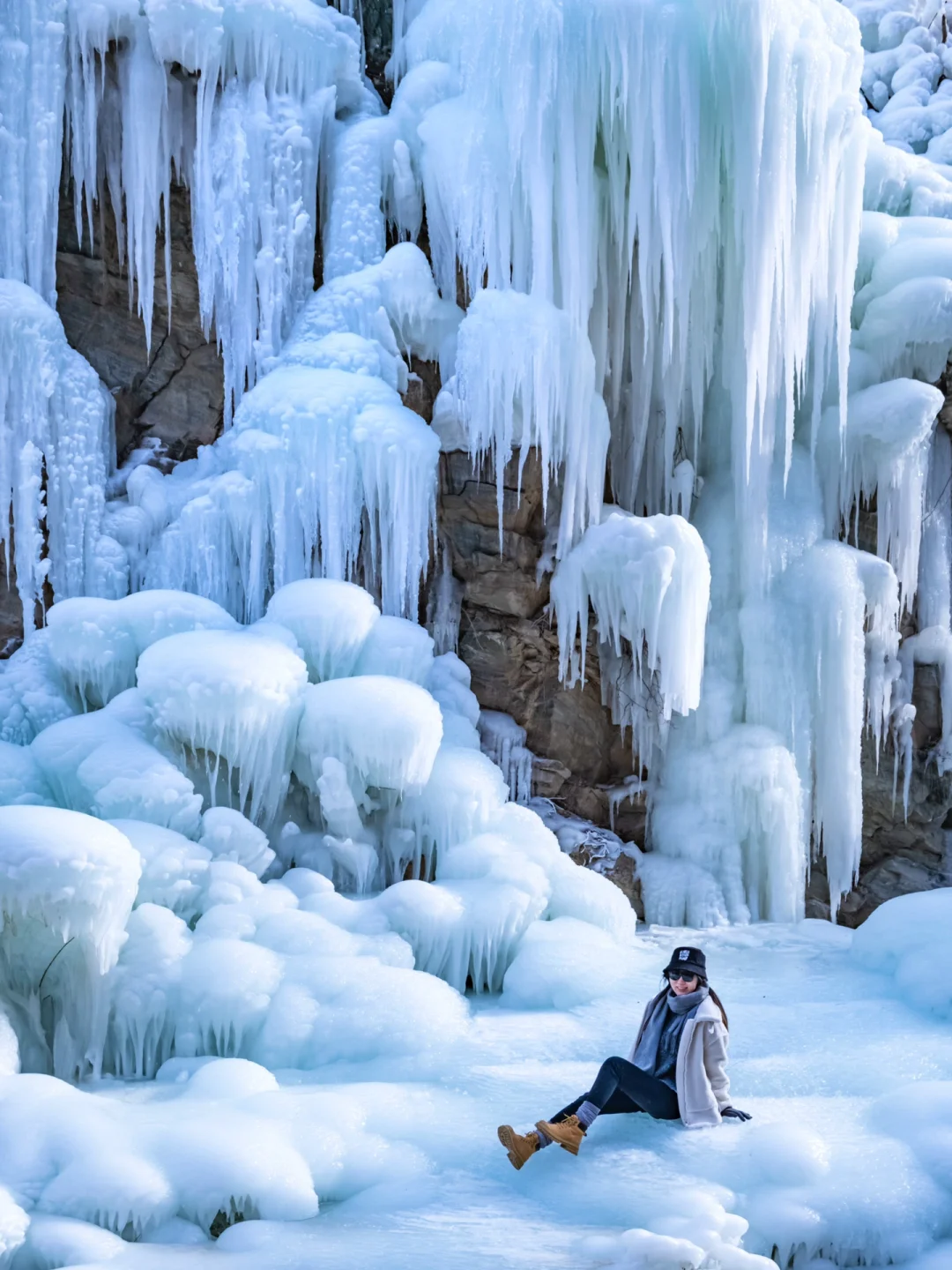 京郊1h冰瀑❄️不用爬‼️开车直达的冬日美景‼️