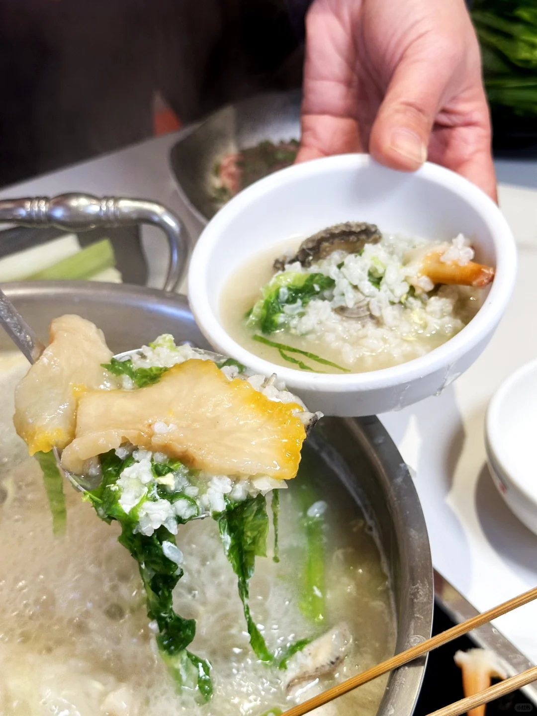 🍲西安牛牛海鲜粥底火锅，香迷糊啦！