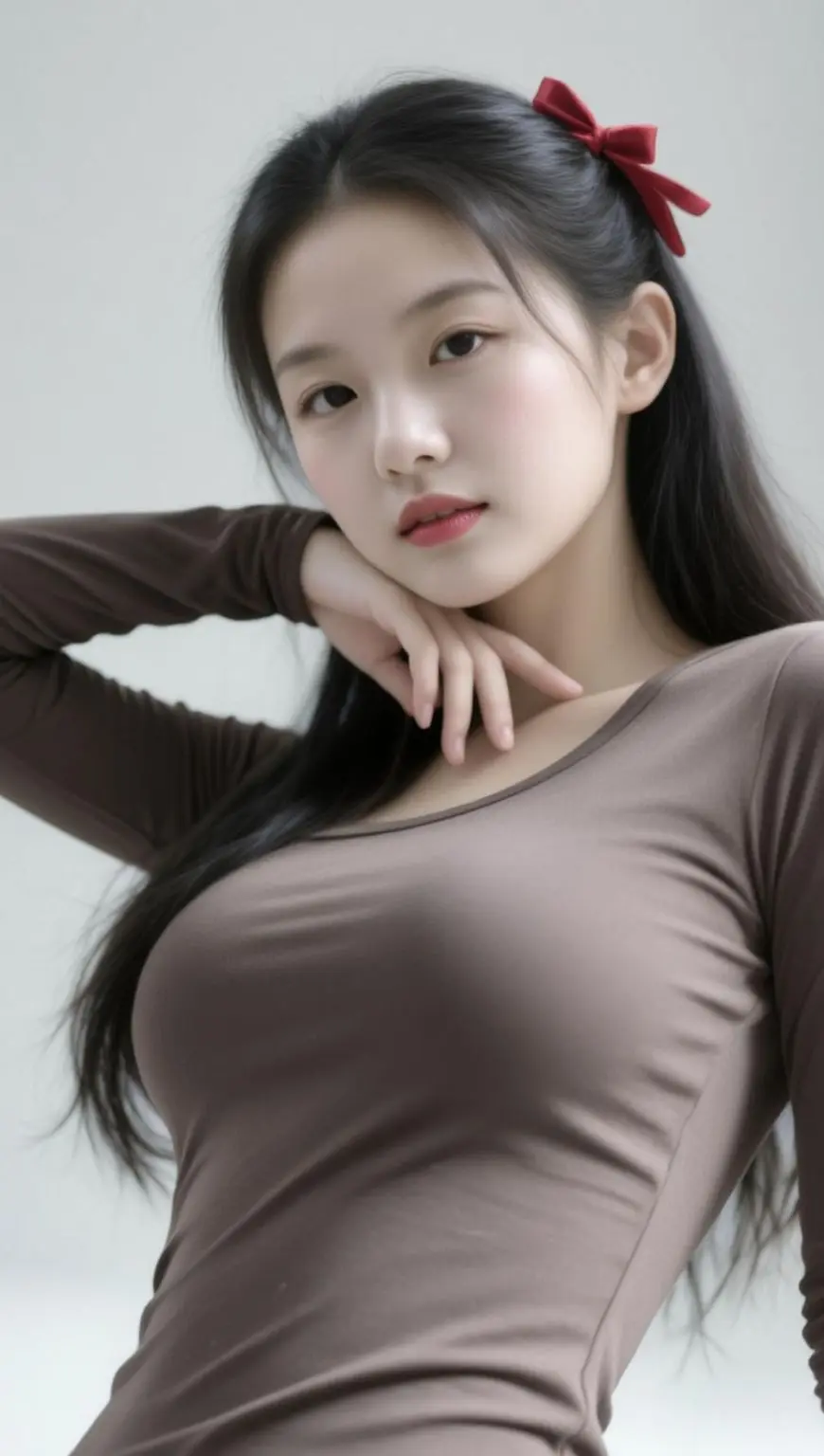 AI柔棕少女写真 ai创作