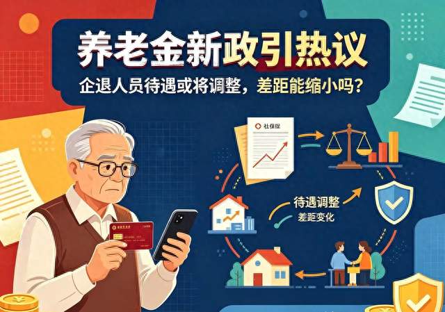 养老金引热议：企退人员待遇或将调整，差距能缩小吗？