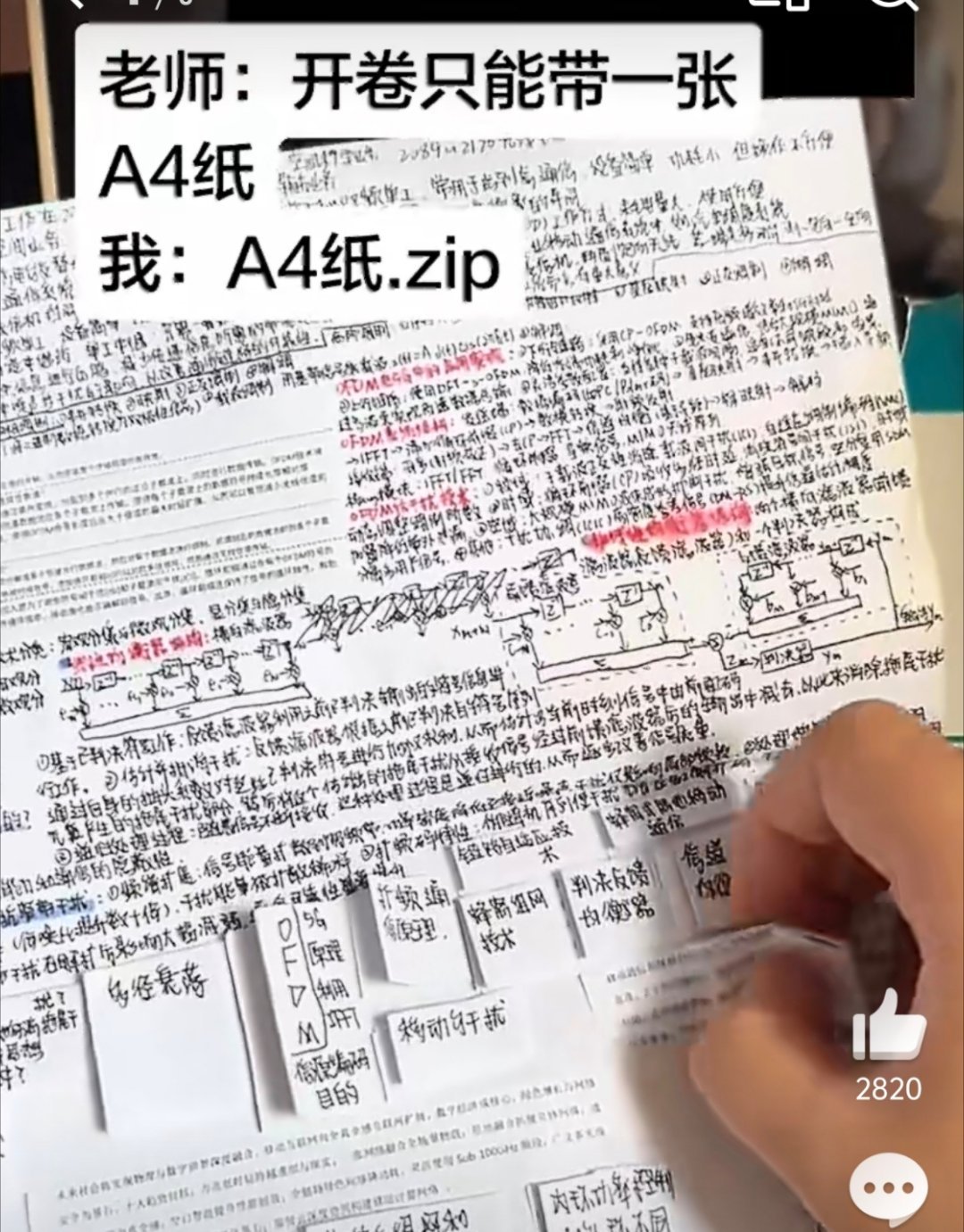 A4纸.zip理想很丰满，现实会被监考直接没收
