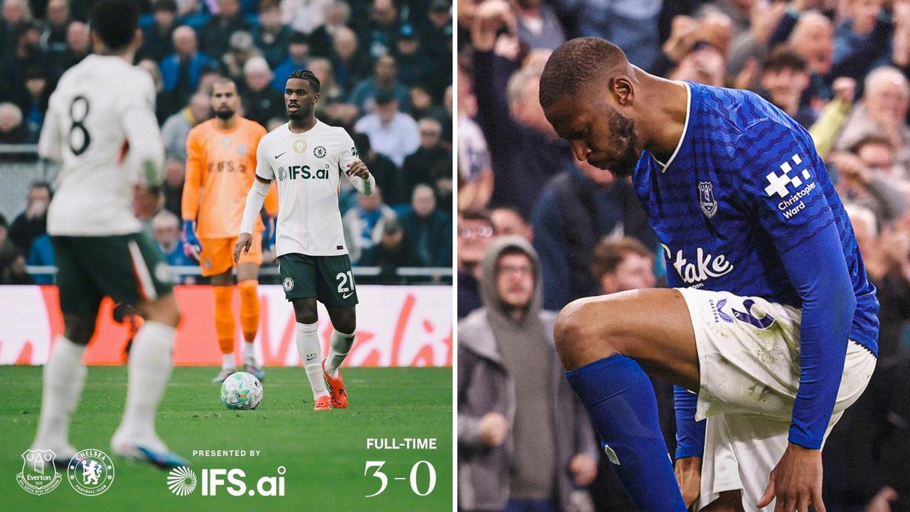 英超：切尔西0-3负于埃弗顿，4连败排名第6位。
桑切斯送礼，贝托2射1传，恩迪