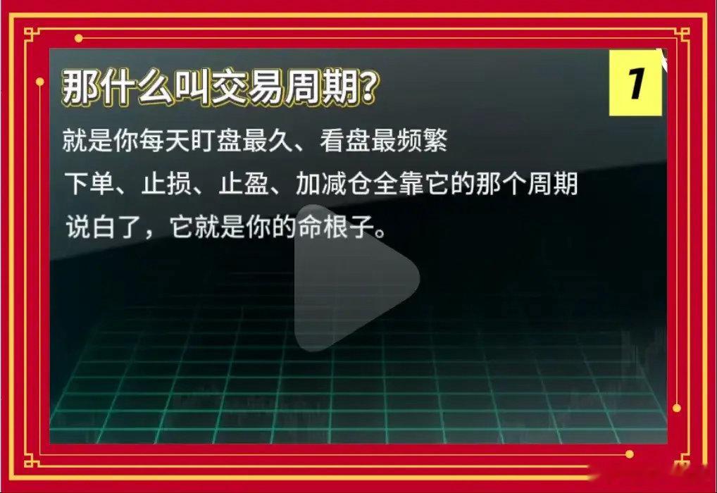 交易周期与趋势周期，如何正确搭配使用？一、先搞清楚啥叫交易周期交易周期就是你每天