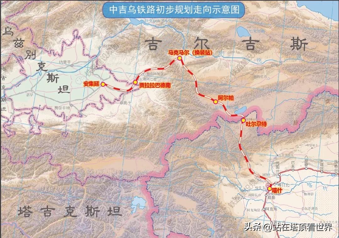 中国-吉尔吉斯斯坦-乌兹别克斯坦跨国铁路又有新进展了，中方又派人去乌兹别克斯坦游