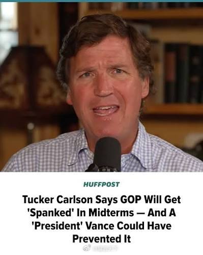 卡尔森预测共和党可能在2026年中期选举遭遇重大挫败 这篇 HuffPost 文