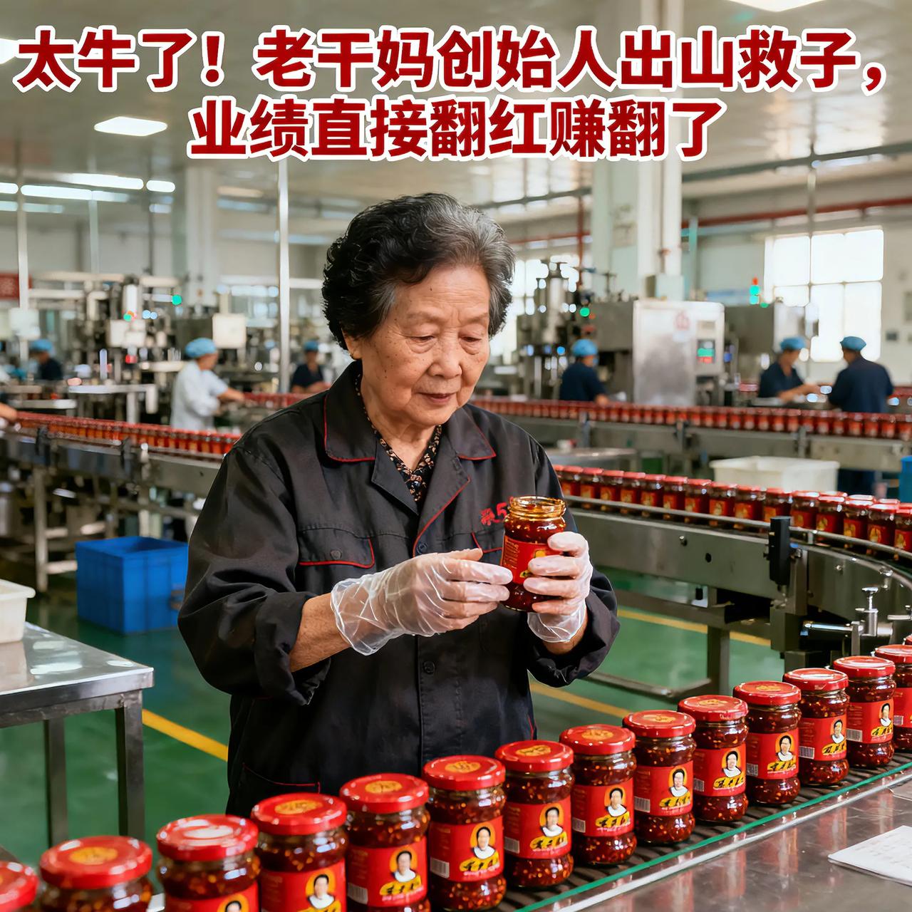 太牛了！老干妈创始人出山救子，业绩直接翻红赚翻了
 
最近老干妈又火了！此前因儿