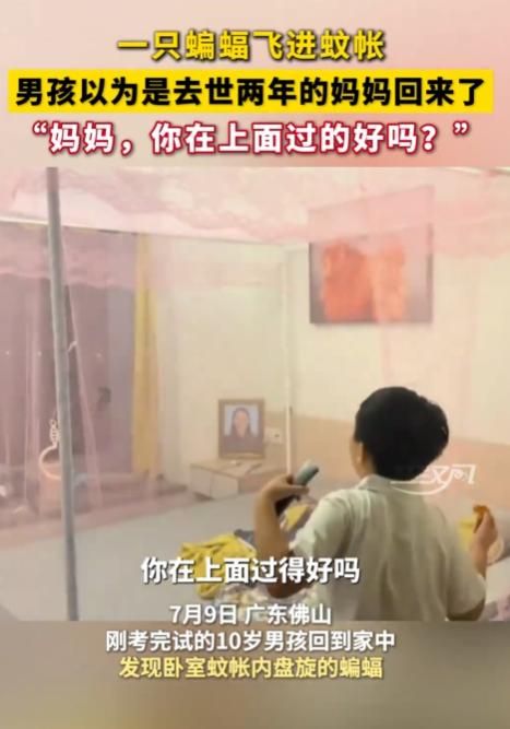 7月11日报道，这一幕，连科学都解释不了！

广东，一男孩的母亲已因病去世两年，