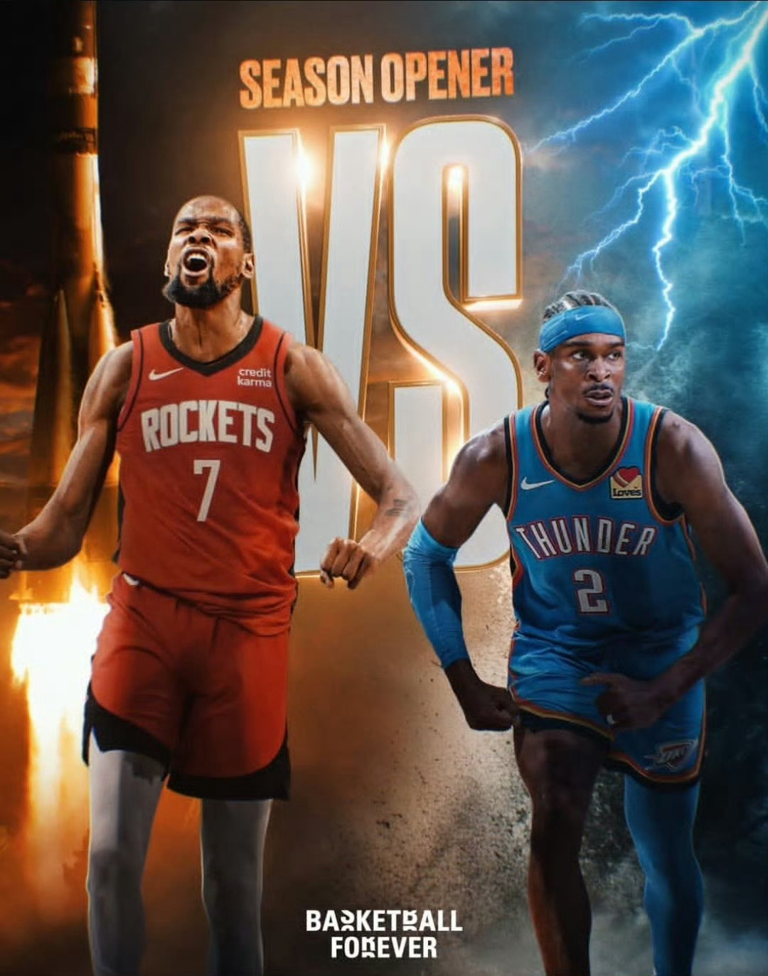 NBA揭幕战正式出炉，首场比赛火箭VS雷霆，肖华竟然安排杜兰特去观看老东家雷霆揭