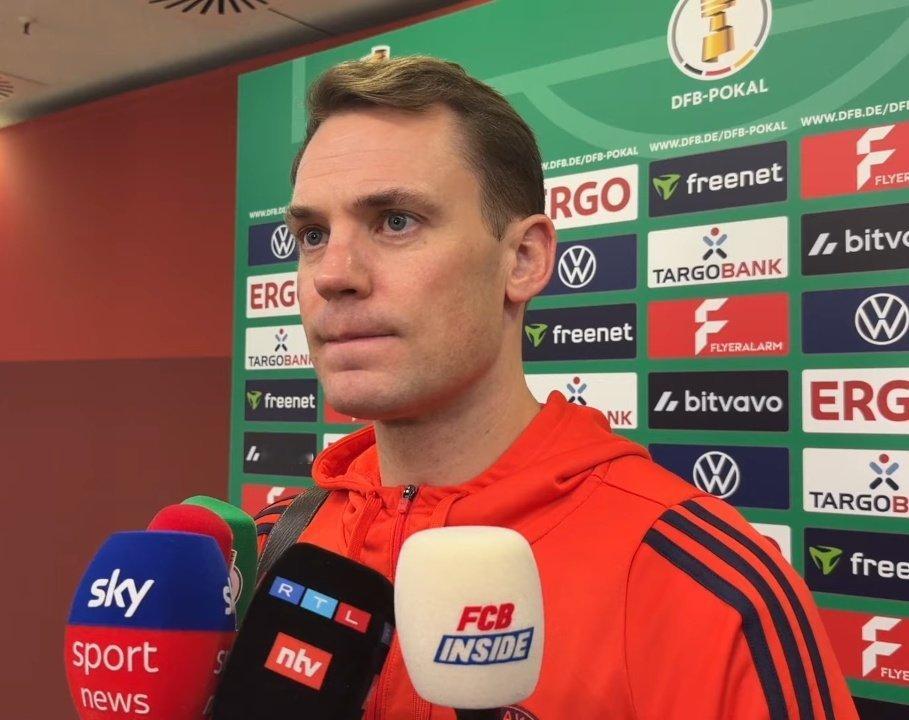 【年纪满40➖15】诺伊尔被问及他是否最终决定退出国家队时表示：“是的”。“每个