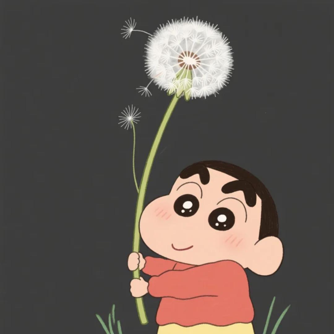 敲可爱蜡笔小新头像｜与晚风相伴，和草木闲谈