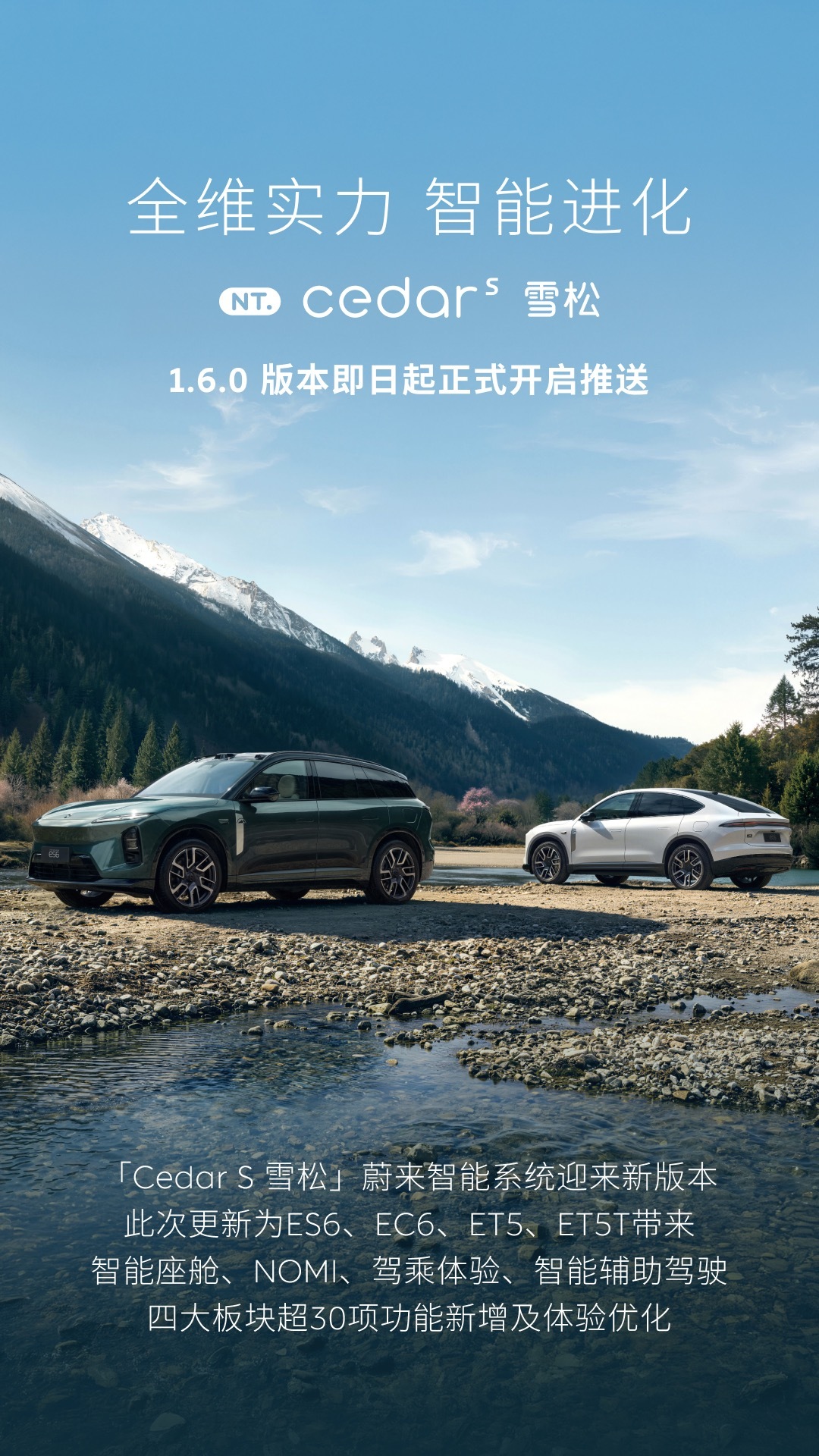 蔚来Cedar S 1.6.0更新，辅助驾驶部分，优化了国道的车速上限，雨天降低
