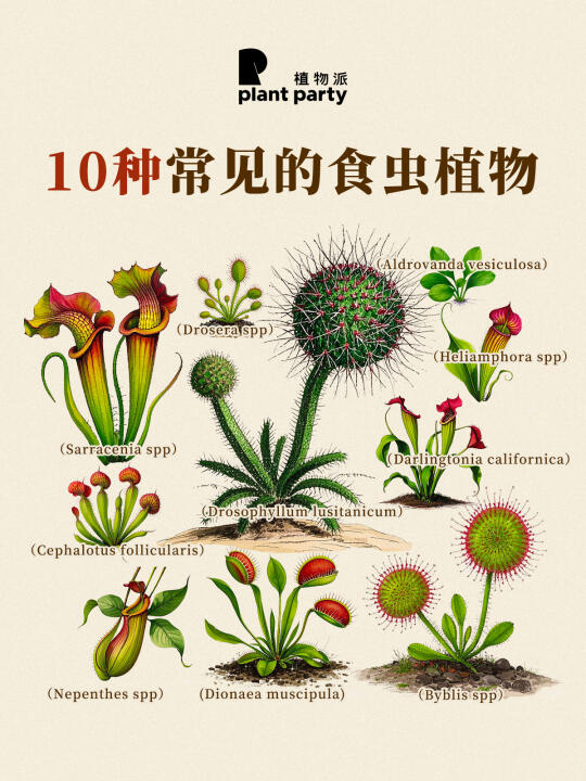 蚊虫秒没✨盘点10种常见食虫植物🪴
