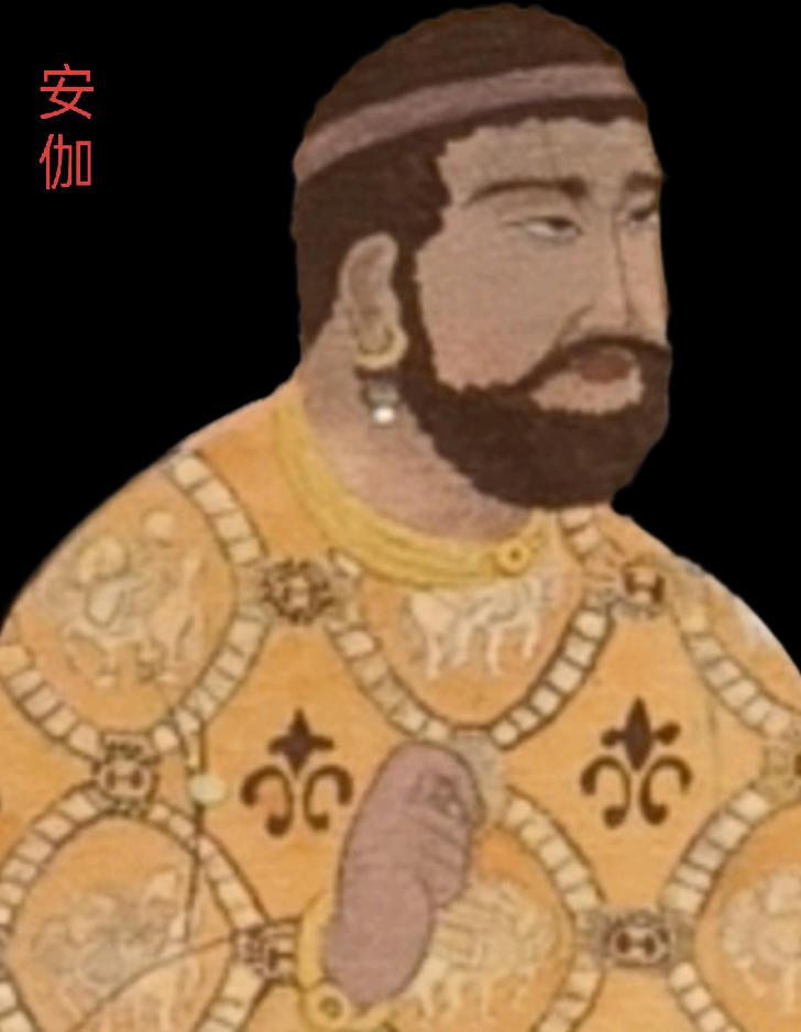 安伽，字大伽，是姑臧昌松（今甘肃武威）人。他是中亚的粟特族安国后裔，他的家族原本