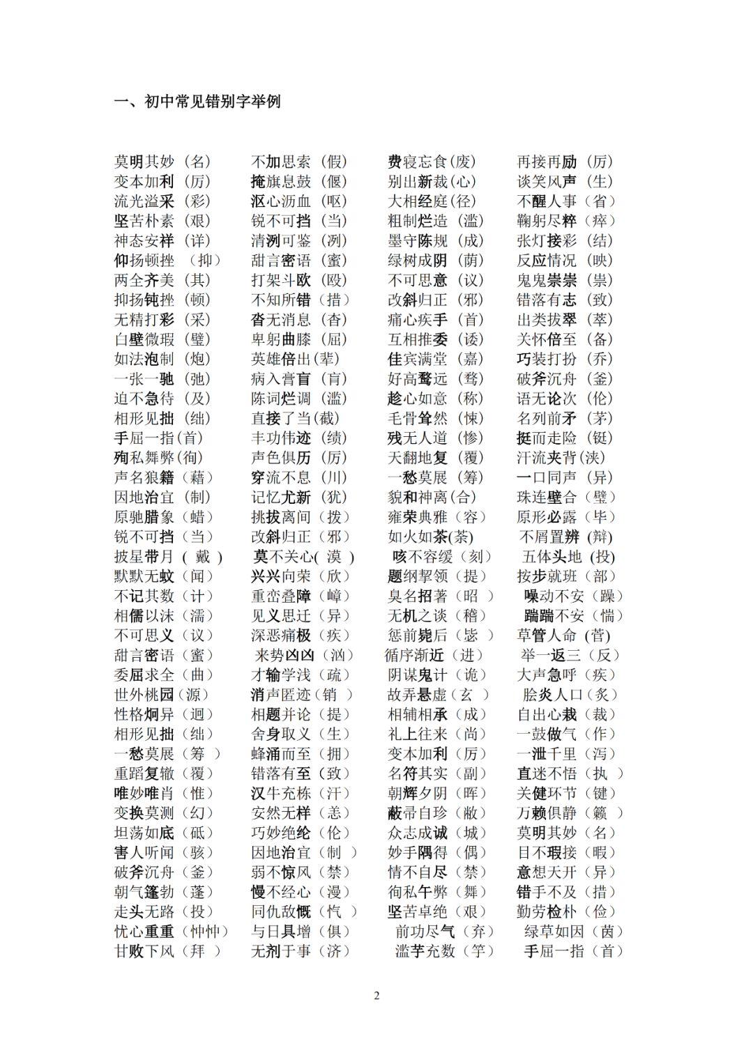 #初中语文#
超全！58篇初中语文知识点总结（一）——字音字形，词语解释
1）初