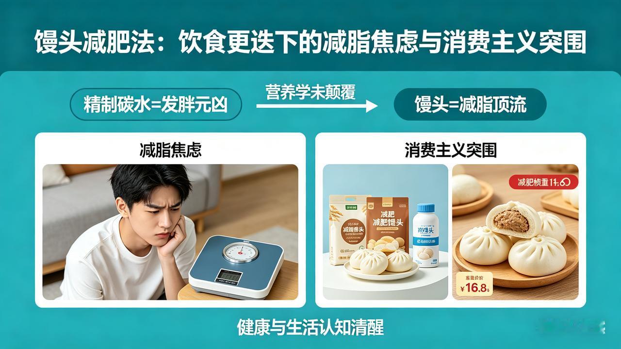 回归本真的减脂，是生活理性的回归
 
馒头减肥法走红网络，看似是饮食方式的更迭，