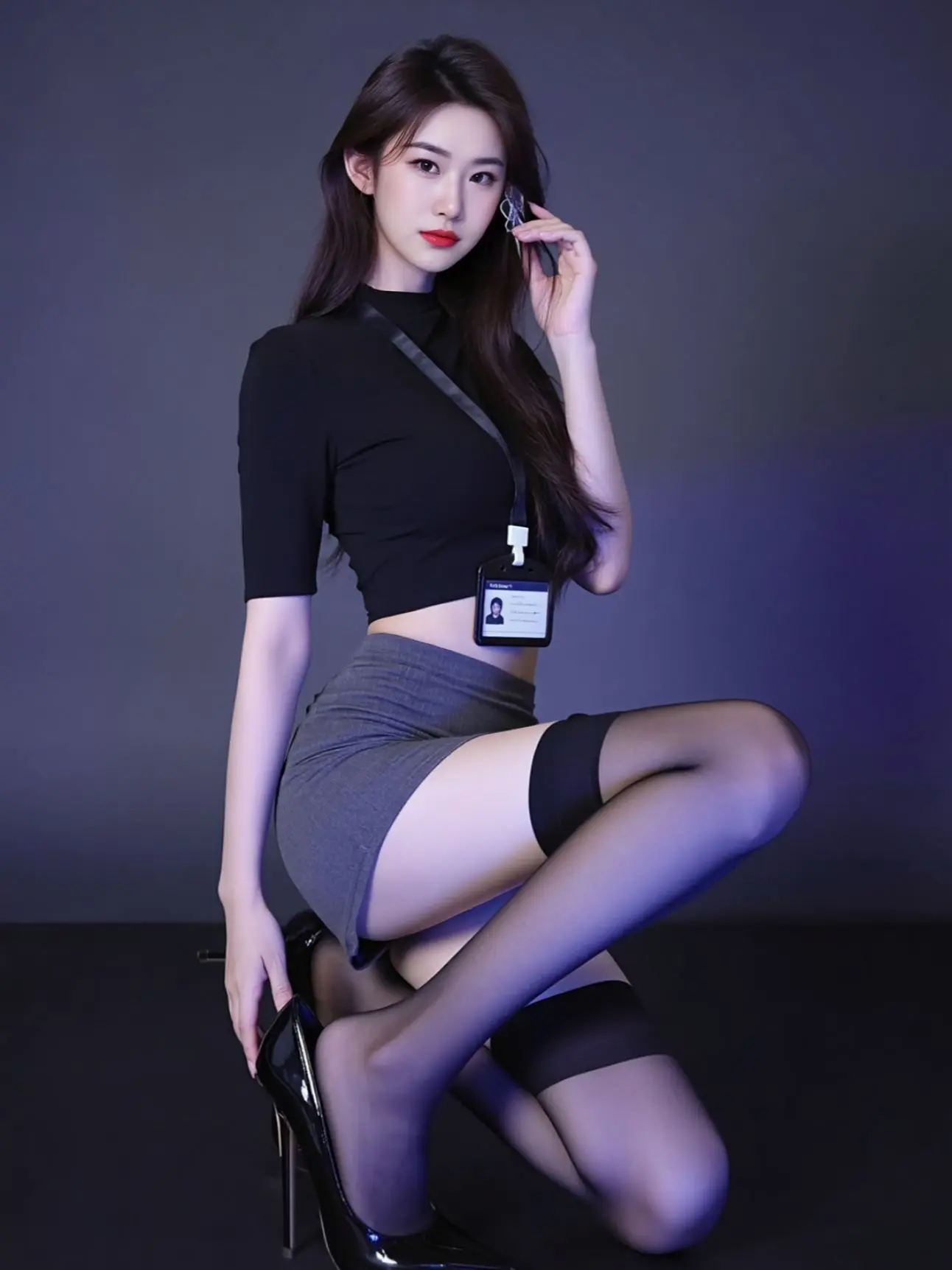 AI酷感女神自拍 ai创作