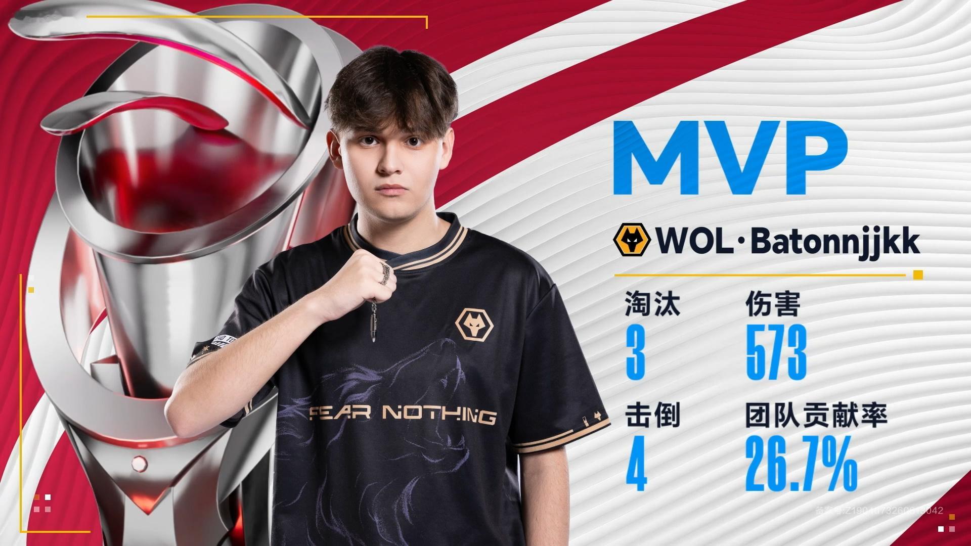 澳门邀请赛小组赛【澳门邀请赛小组赛D2】第五局MVP：WOL·Batonnjjk