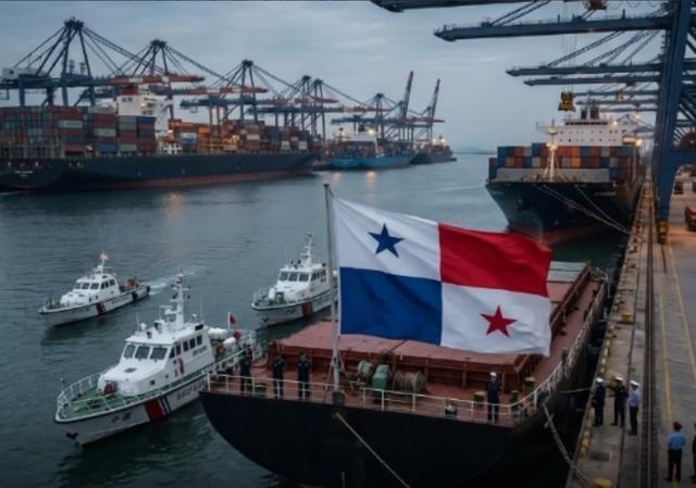 货轮纷纷撤掉巴拿马国旗，这下轮到美国不爽了！短短半个月，中国港口对巴拿马籍船舶的