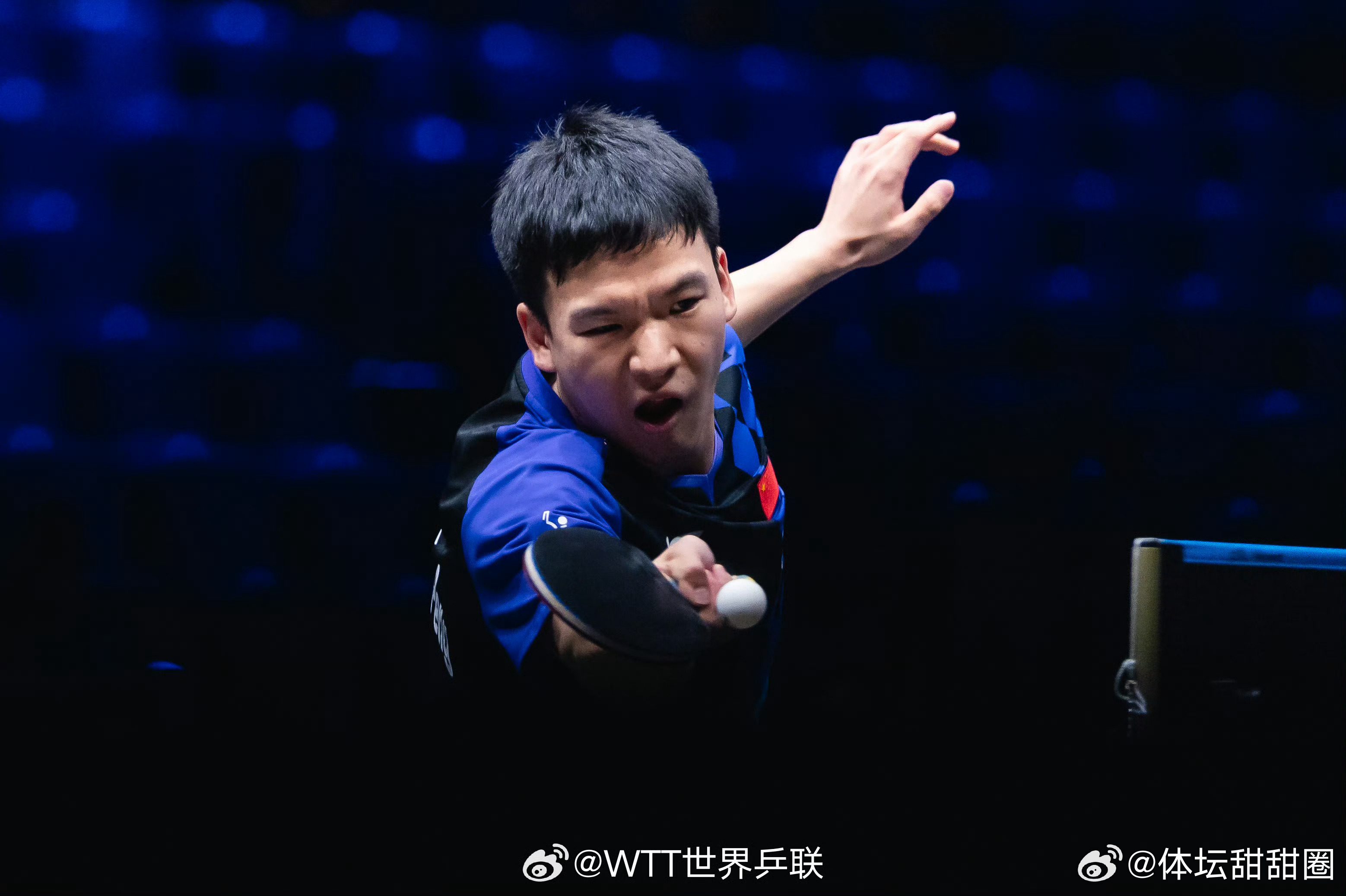 向鹏3比1林仲勋WTT欧洲大满贯瑞典站首轮，向鹏3-1(10-12、11-6、1