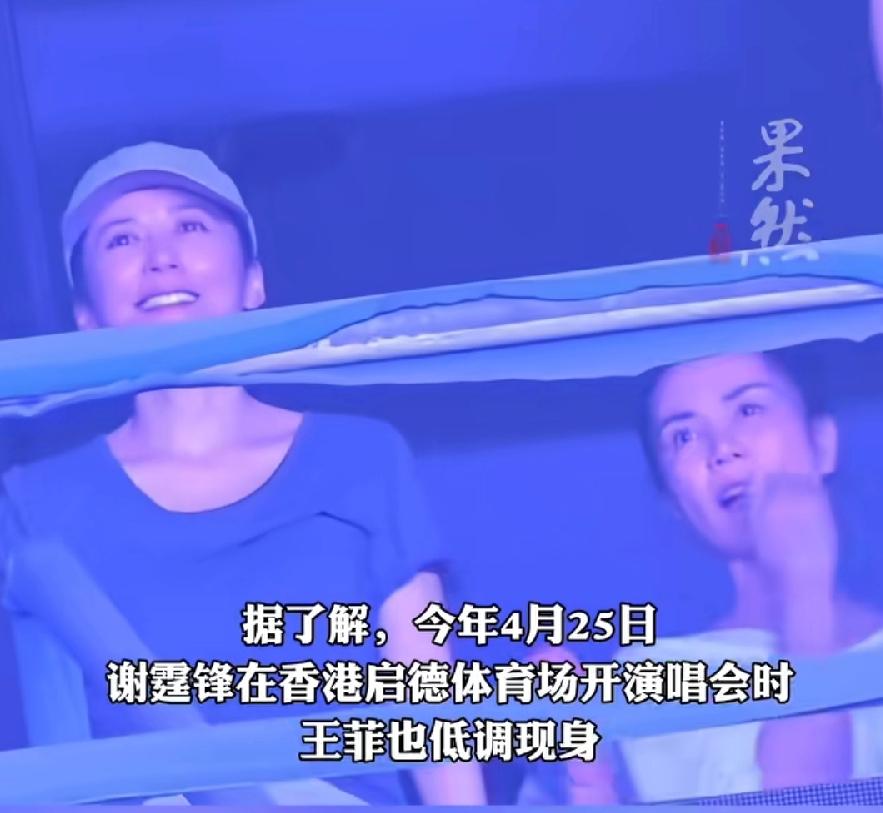 王菲与俞飞鸿，长得太像了，本来就同龄，简直像双胞胎姐妹！北京谢霆锋演唱会，更显年