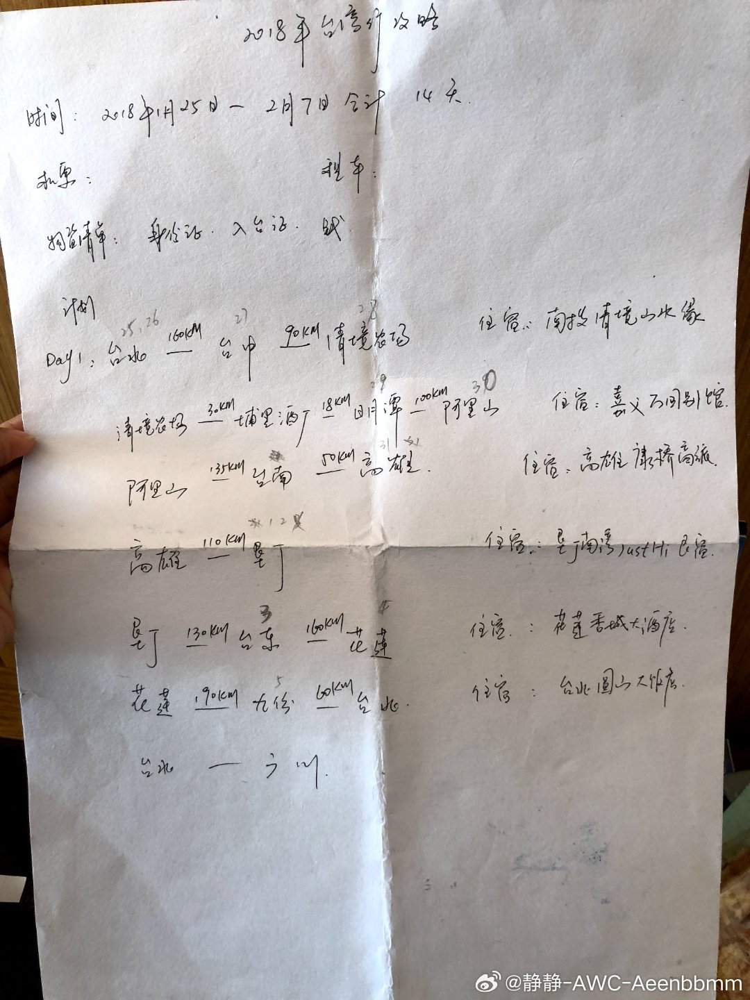 清理东西翻到了18年去台湾做的攻略等统一了再去一次 