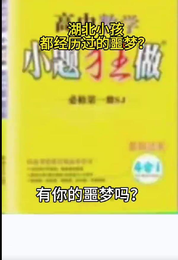 湖北伢的童年噩梦，黄冈密卷 + 长江作业本，刻进 DNA 的压迫感
只要湖北伢凑