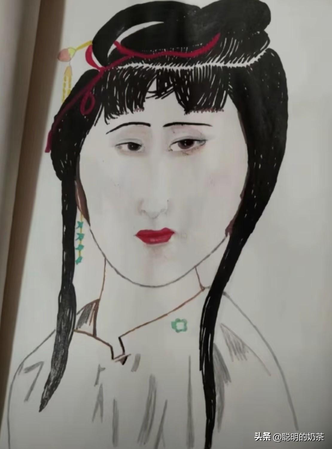 很久没有画画了，献丑了！能看出画的是谁吗？