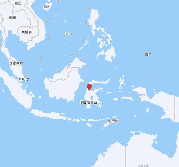 【欧洲地中海地震中心】发布，2026-06-21 13:52:48 在 苏拉威西