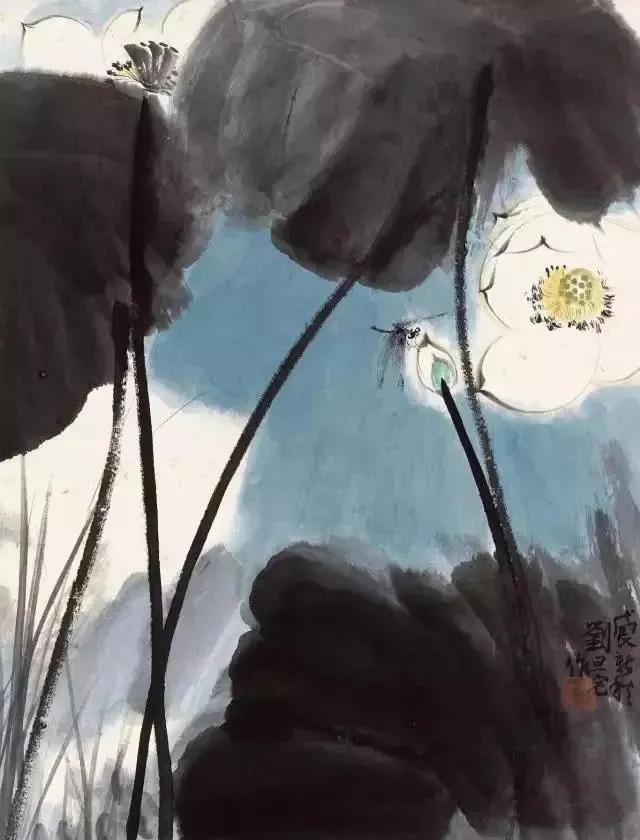 刘旦宅的墨荷，别有风骨
 