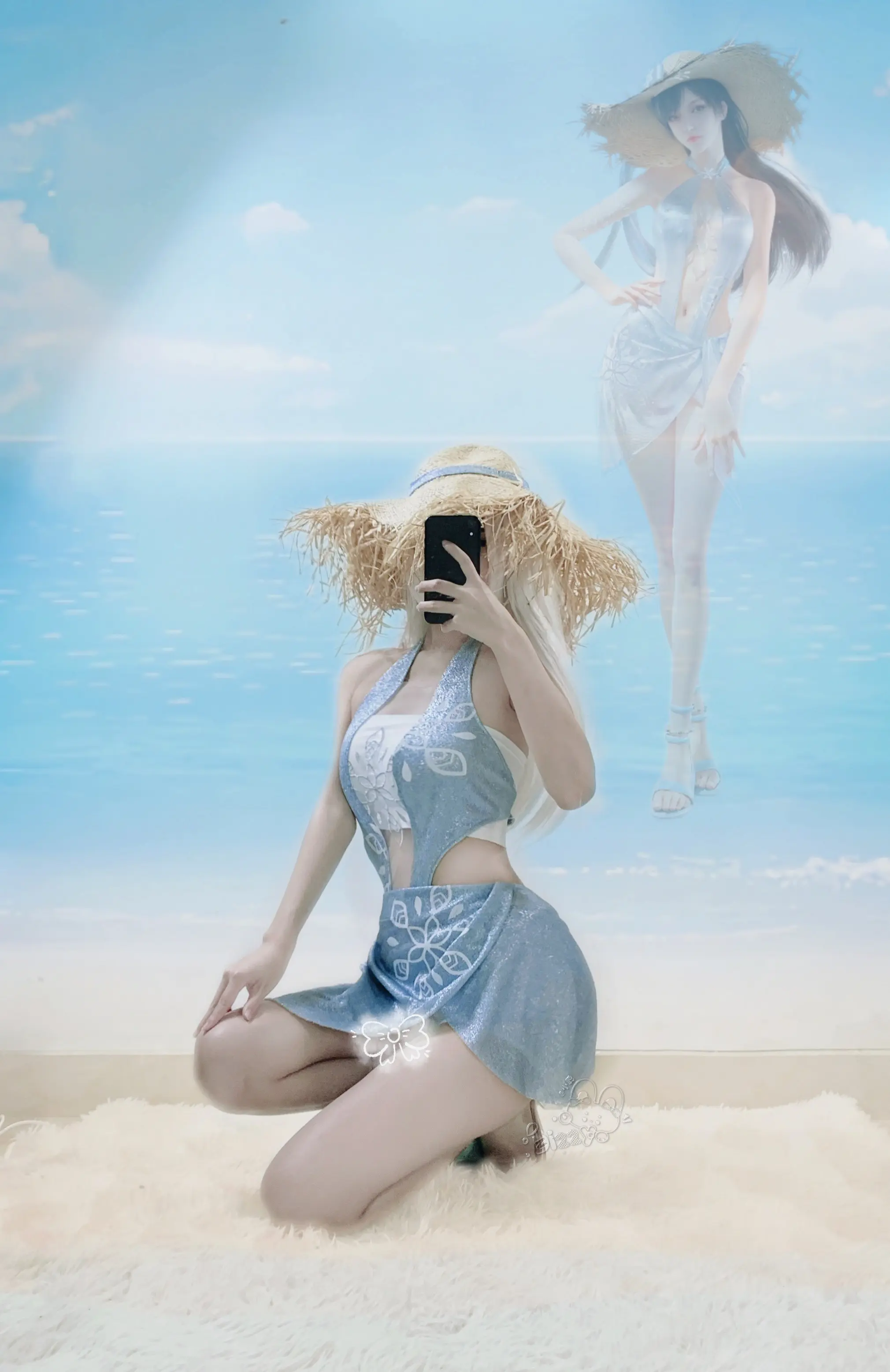 一旦喜欢上冰女 这辈子就定型了。泳装穿搭