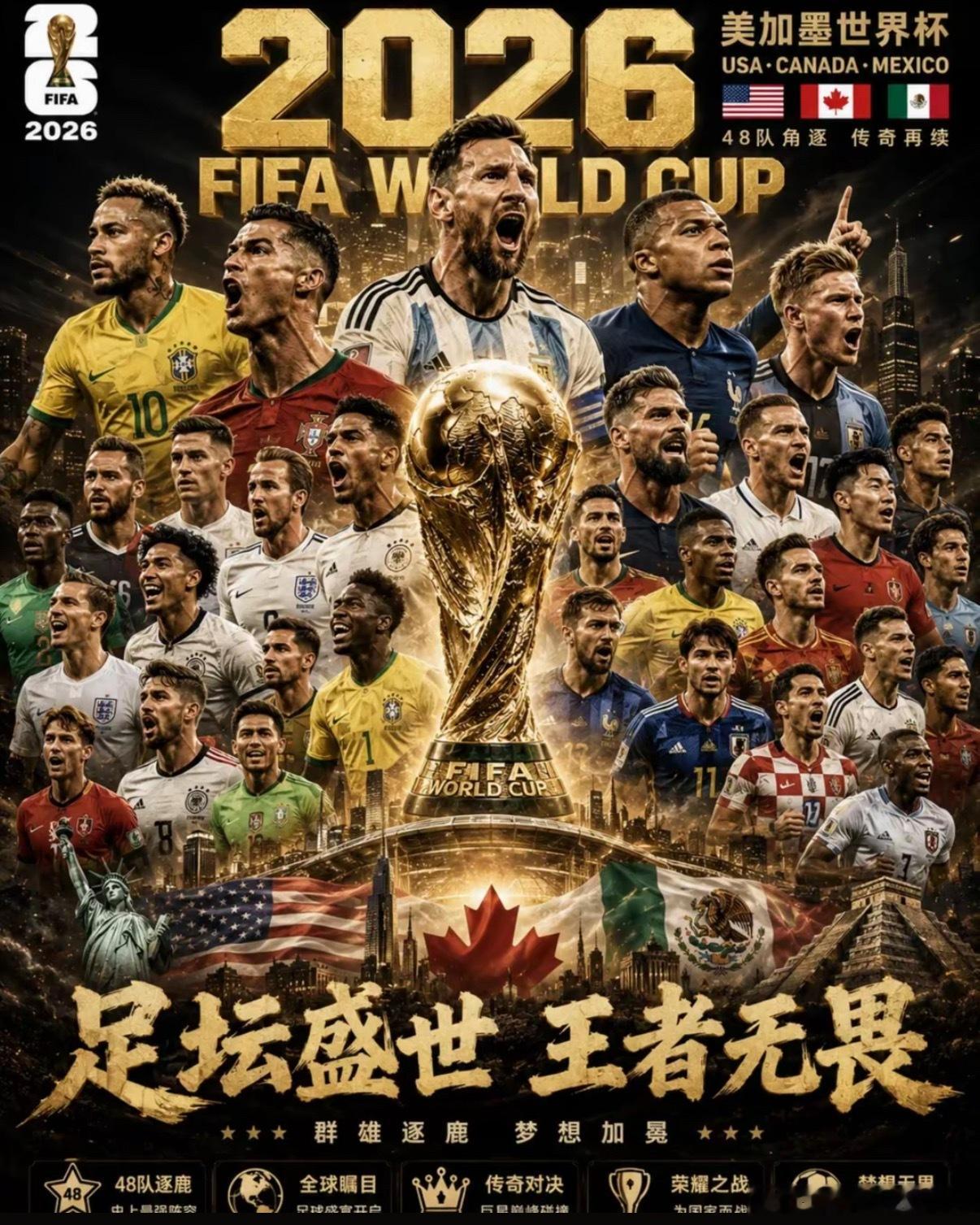 兄弟们！世界杯来啦！请选择你的主队！点赞➕预言一下哪个国家会夺冠！世界杯结束后预