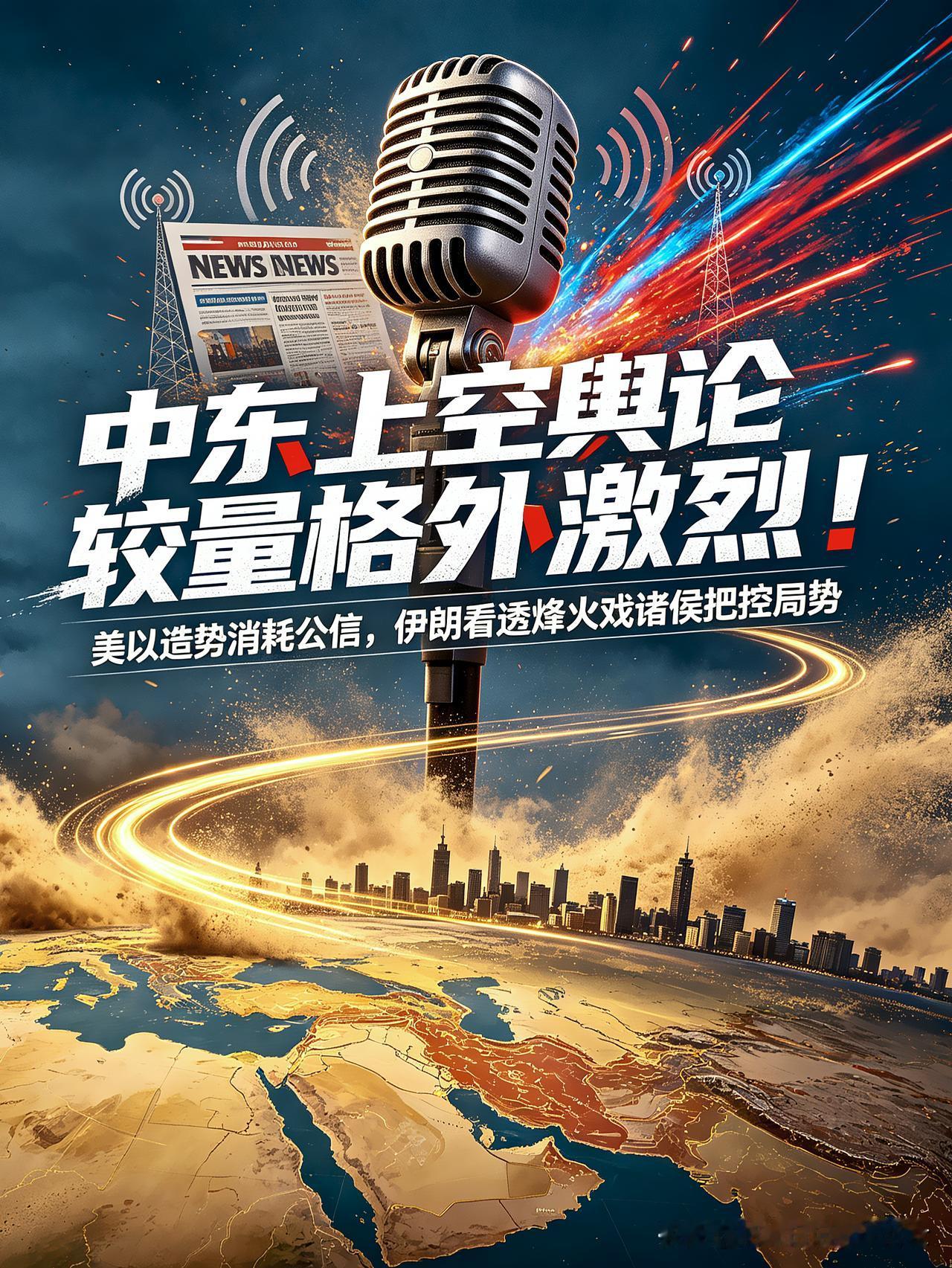中东上空舆论较量格外激烈！美以造势消耗公信，伊朗看透烽火戏诸侯把控局势

老铁们