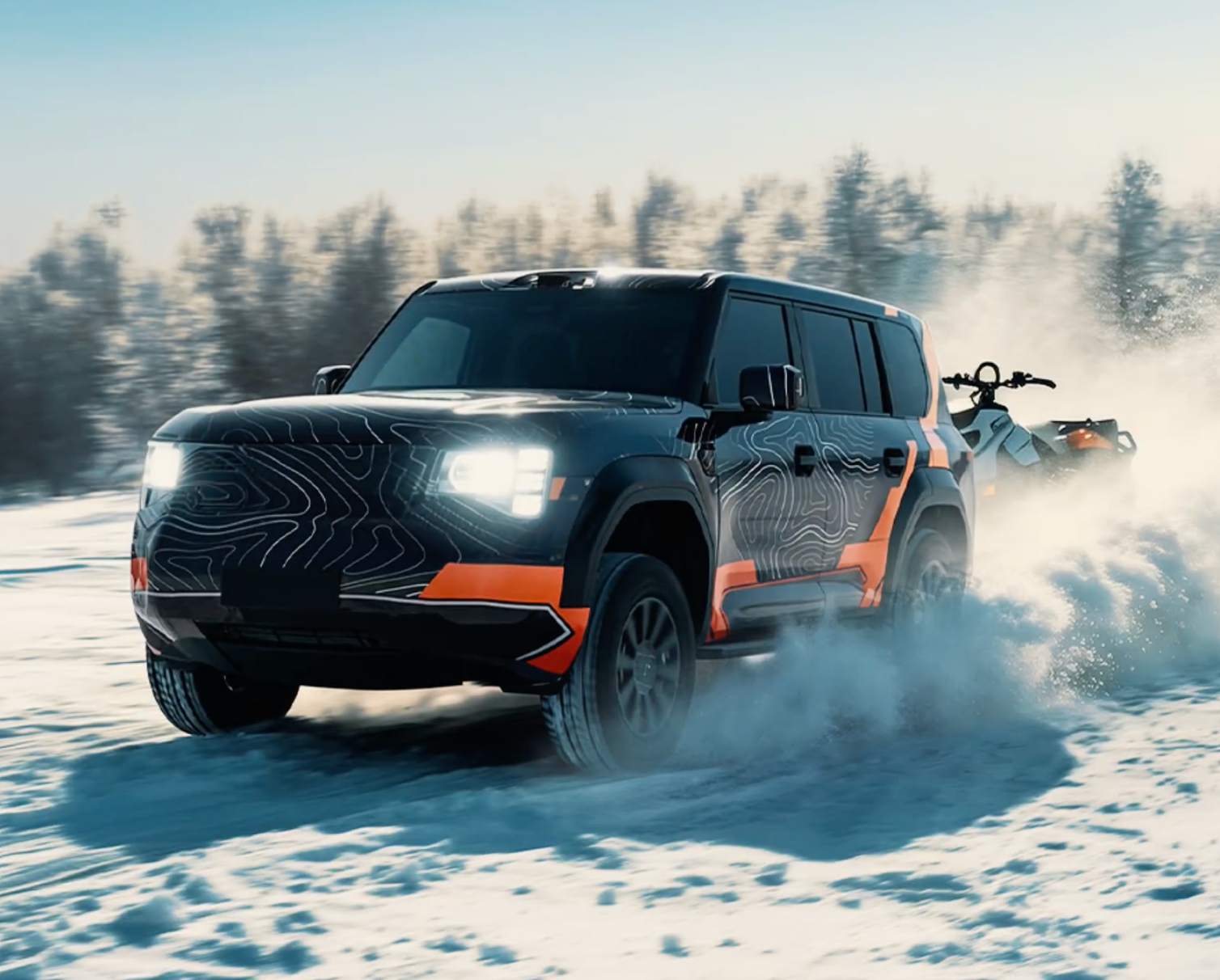 今天广汽传祺发了 传祺新越野 的官方谍照，这车内部代号为「T75」，明显是个“方