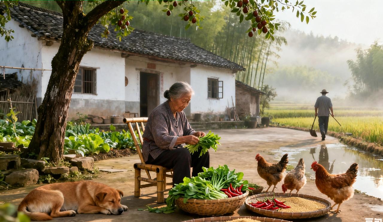 农村生活：以前羡慕城里的生活，现在在城里生活却怀念农村的生活，特别从小是在农村里