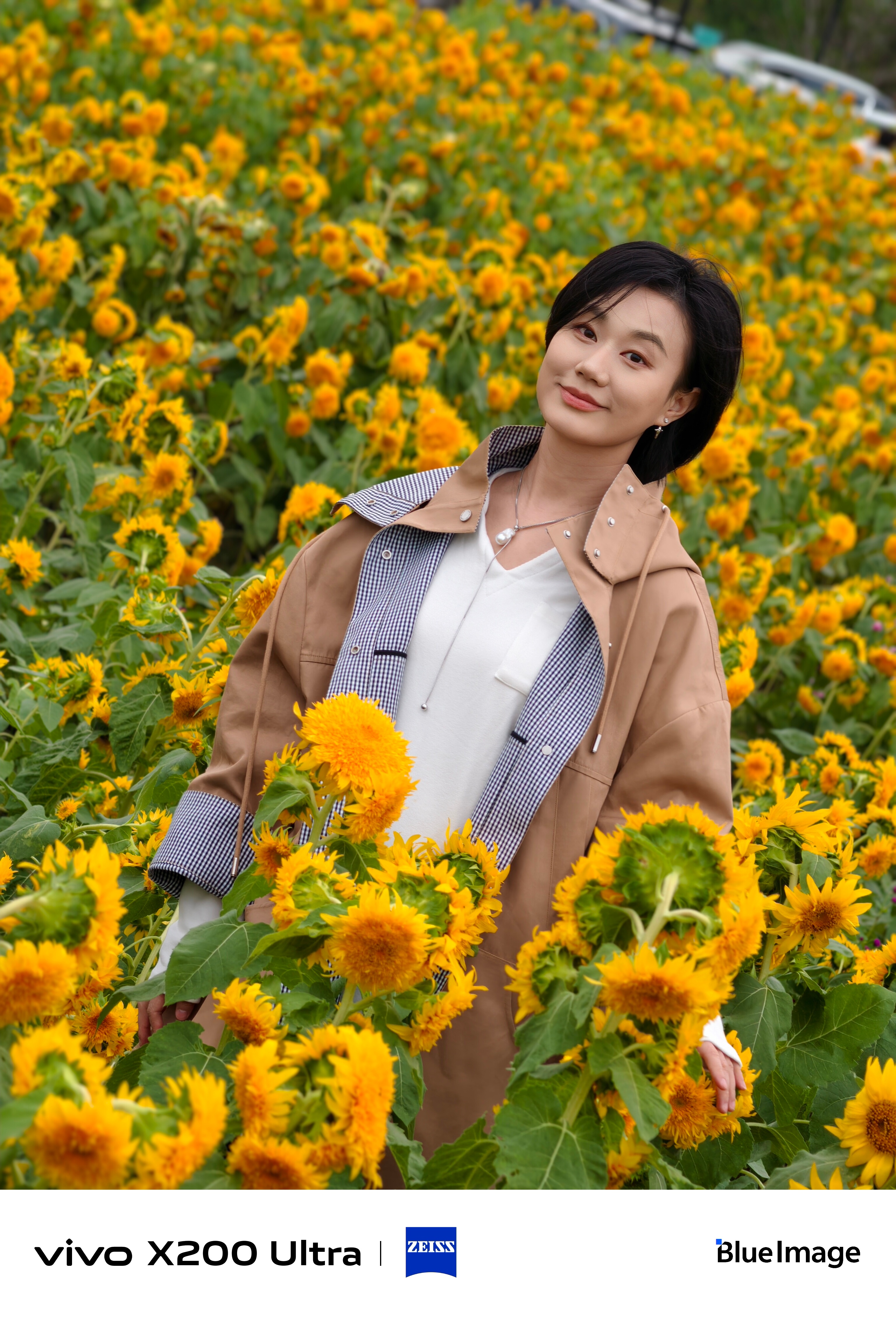 前两天花海随手拍了一张照片～向日葵花～心情美丽，时刻向阳[心]vivo[超话] 
