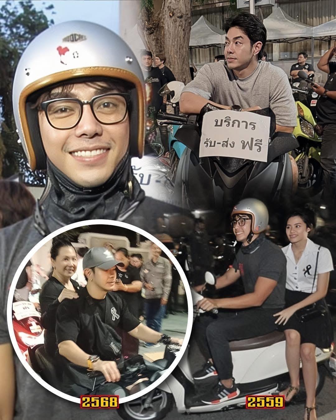 9年，一辆摩托车，一个人，免费接送民众无数趟。泰国男星Art，不拍戏的时候在干嘛