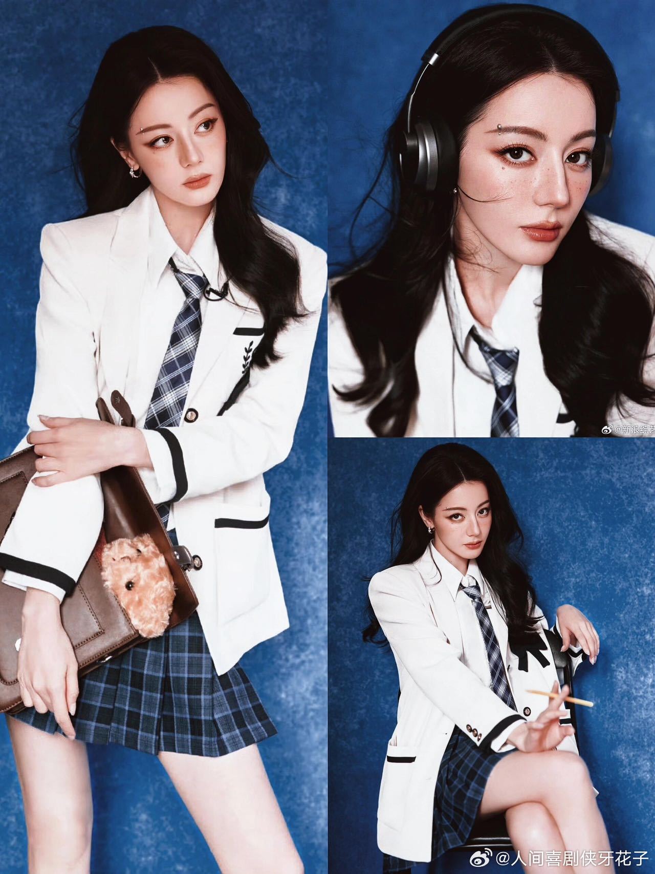 张凌赫开推4蝴蝶蓝西装路透开推4的妆造团队应该加鸡腿，从服装到发型，每个细节都精