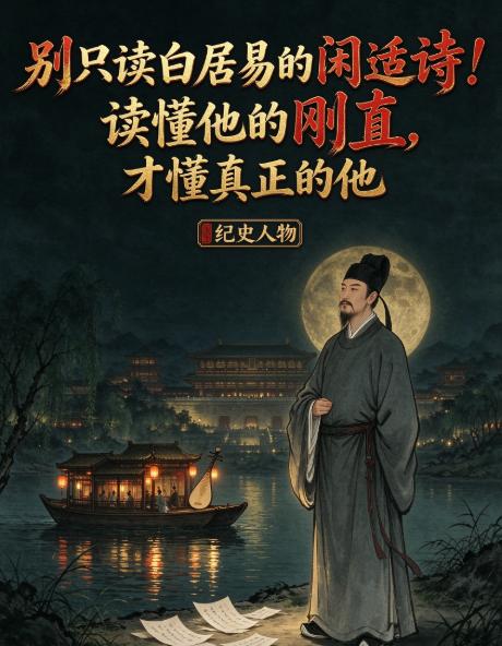 很多人对白居易的印象，就是 “晚来天欲雪，能饮一杯无”。
好像他天生佛系，游山玩