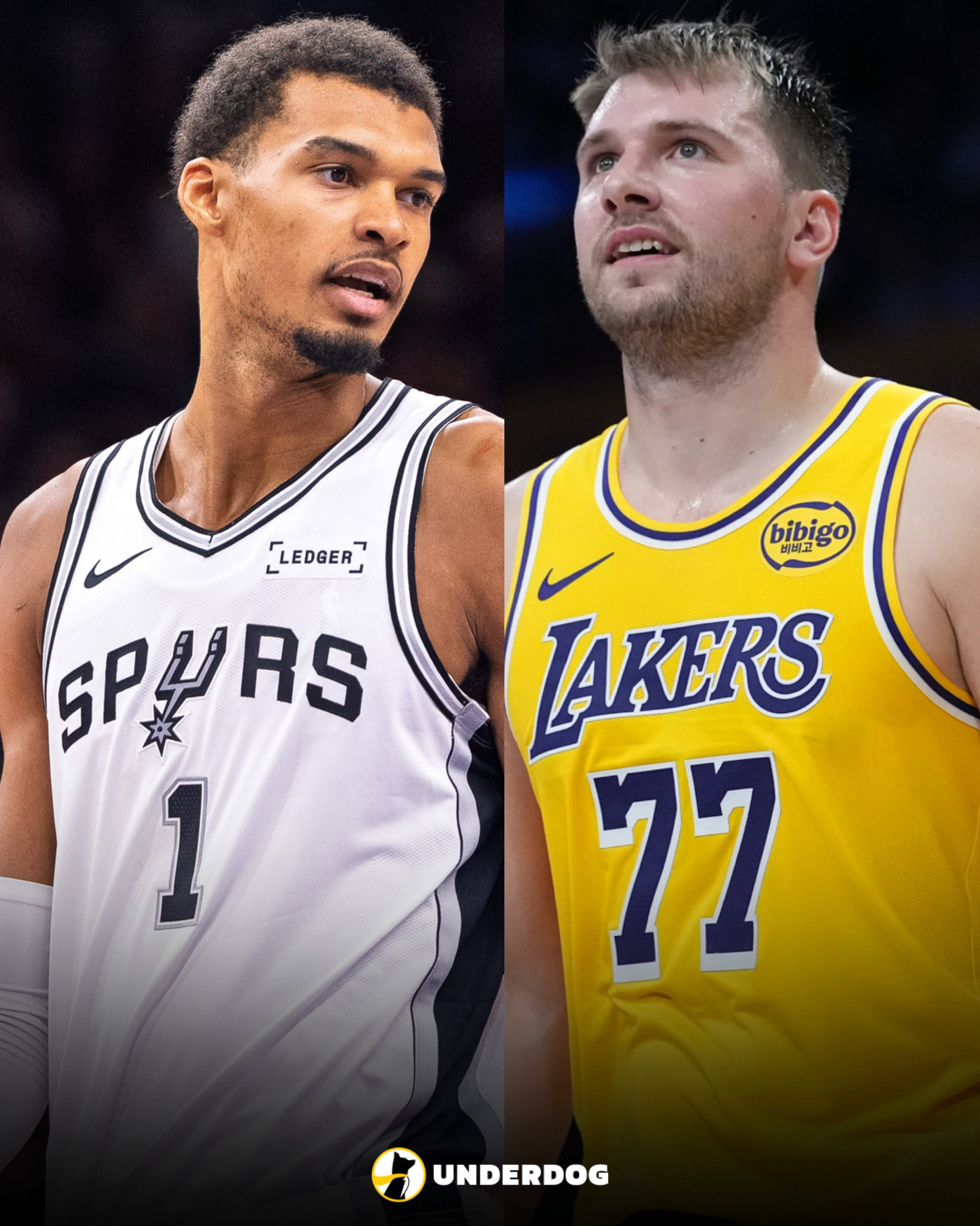 据统计，东契奇与文班亚马生涯至今交锋4次，东契奇都取胜了，场均26.5+10.5