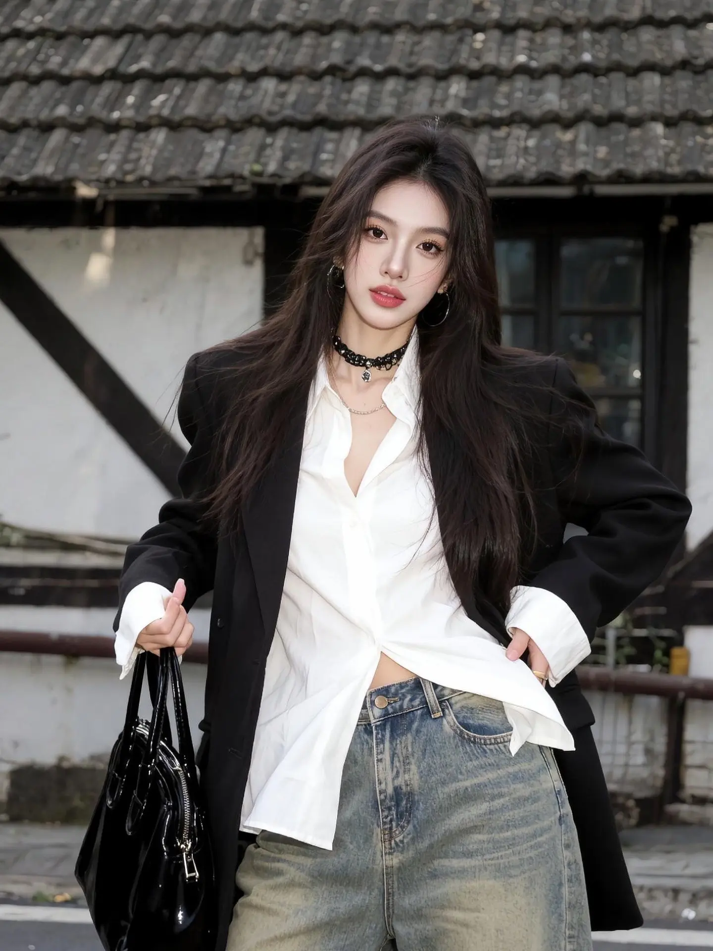 AI暗黑系街拍 随变ai随便玩 ai创作 用ai创作打开春天 随变一拍都很夯